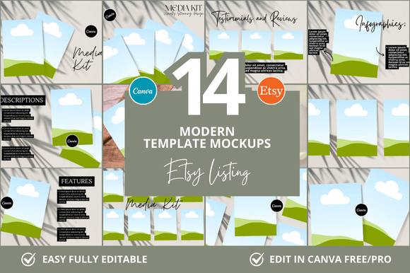 14 Modern Etsy Canva Mockups: Your Shop's New Secret Weapon