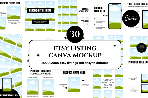 30 Etsy Canva Mockup: Instant Design Solutions