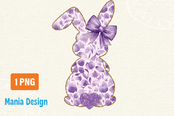 Easter Bunny Floral PNG Design: A Fresh Take on Spring Graphics
