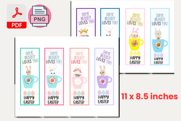 Happy Easter Bookmark Set Ready to Print: Your Spring Design Solution