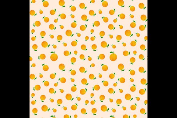 Orange Fruits Pattern Design: A Fresh Take on Creative Assets