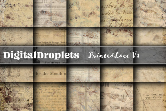 Printed Lace Vol. 1: Vintage Digital Papers for Designers