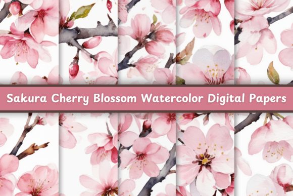 Sakura Cherry Blossom Watercolor: A Designer's Guide to Soft, Elegant Patterns