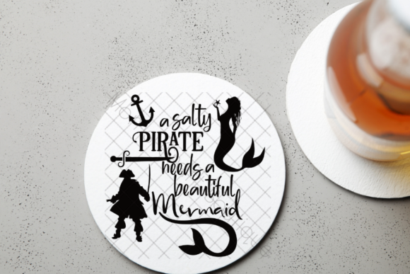 Salty Pirate Meets Mermaid: A SVG Design for Adventurous Projects