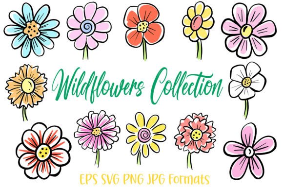 Wildflowers Flower Illustration: A Floral Design Toolkit